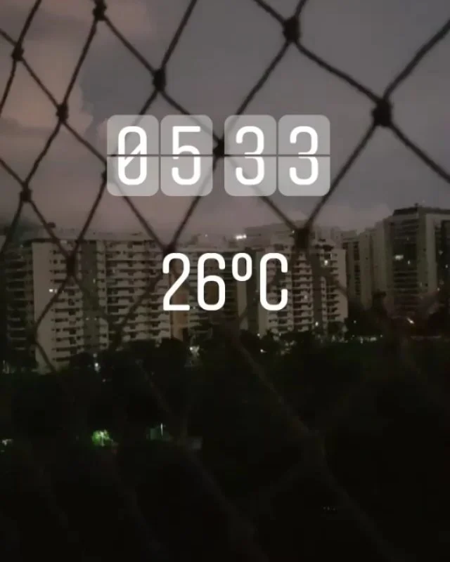 Tempo essa madrugada.