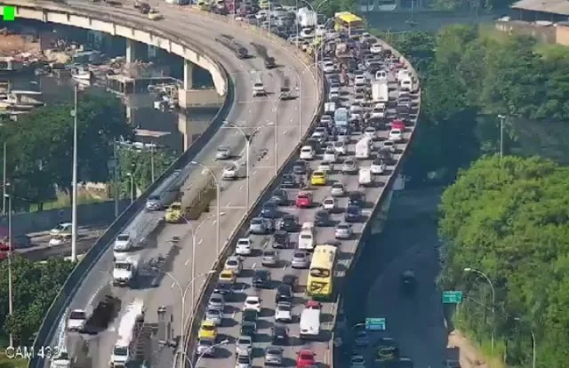 ⛔ CAMINHO PARA O CENTRO | CONGESTIONAMENTO NA LINHA VERMELHA E NA AV BRASIL ⛔