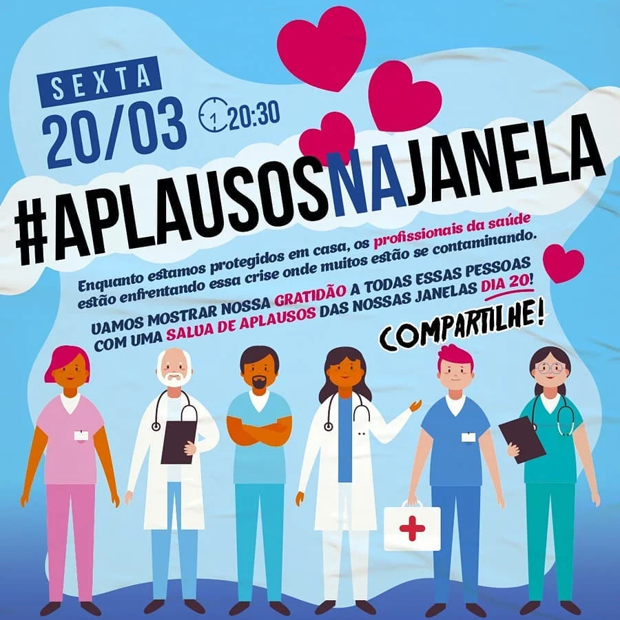 #AplausosNaJanela