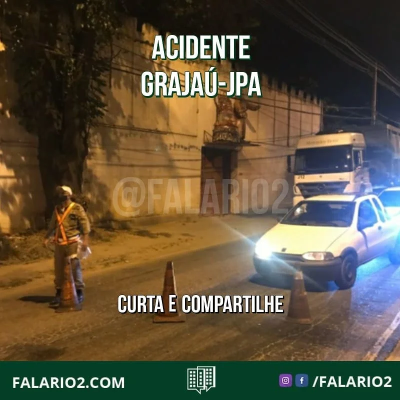 23/04 - 20:00 - GRAJAÚ-JACAREPAGUÁ | Acidente envolvendo um carro ocupa trecho da via, sentido Grajaú.