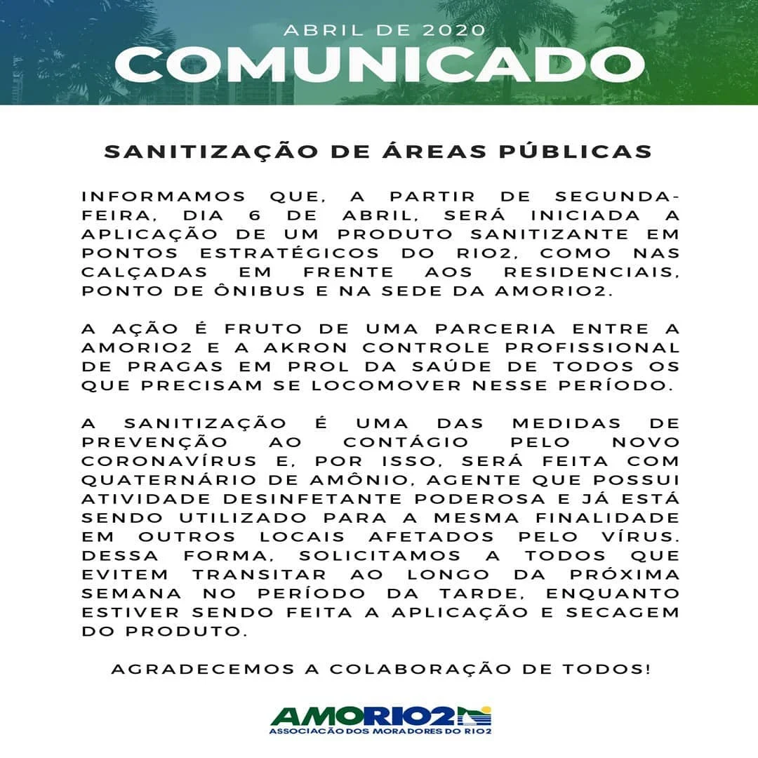 SANITIZAÇÃO CONTRA COVID19