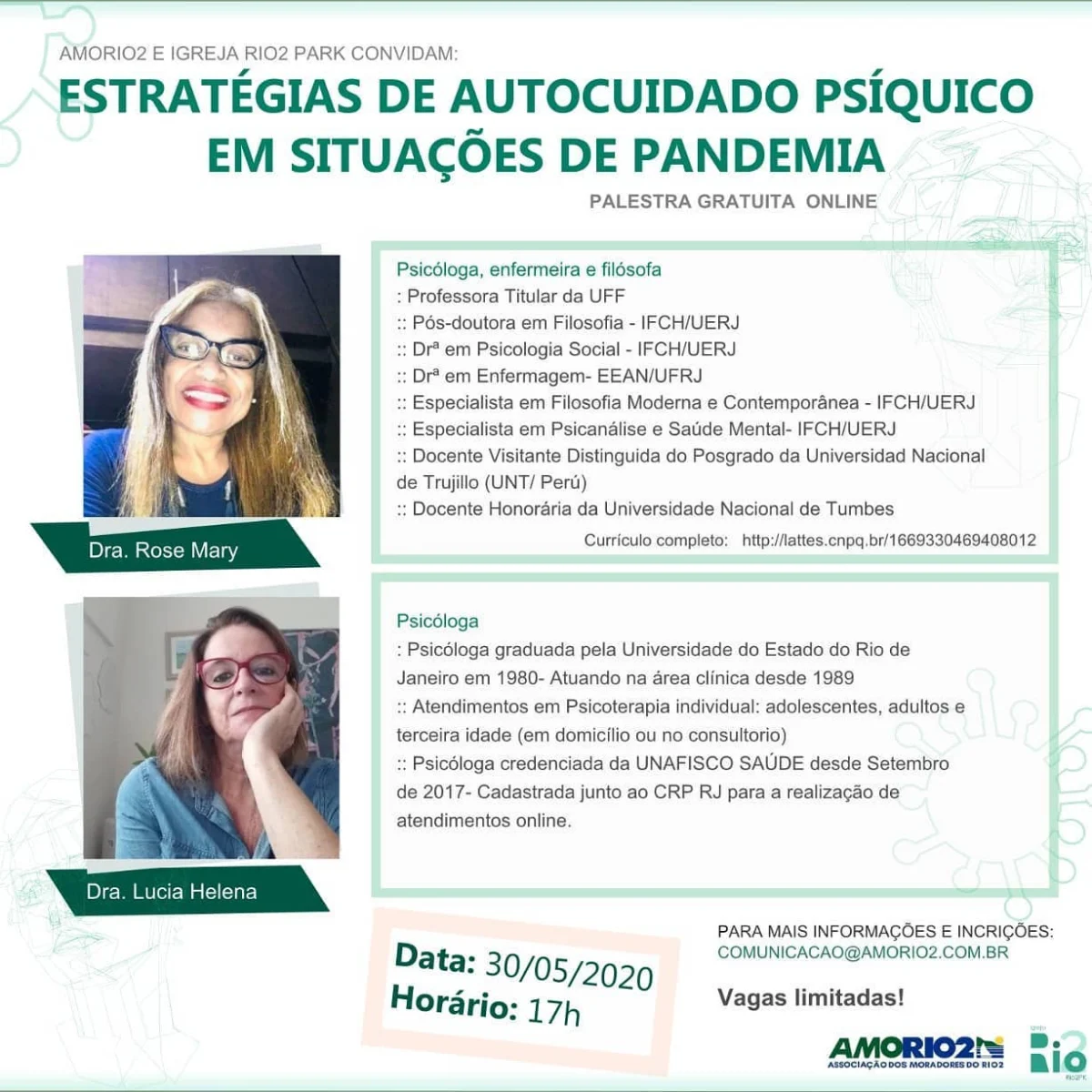 A @amorio2.oficial está oferecendo um bate papo para os moradores.