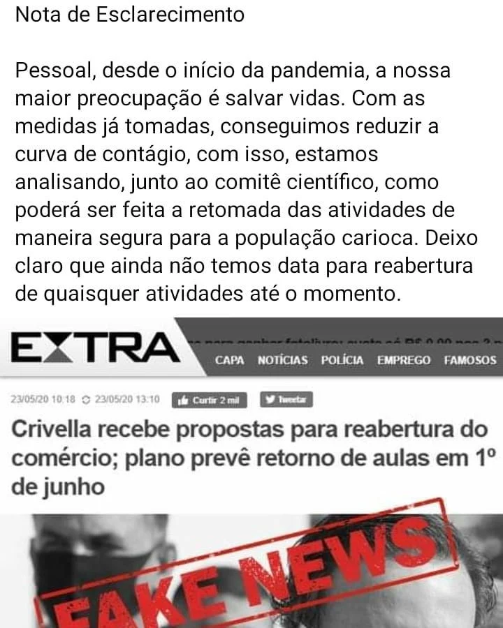 Nota de esclarecimento do Prefeito a respeito da matéria da Globo, que replicamos aqui.