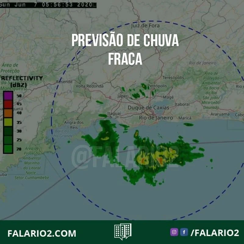 ATUALIZAÇÃO DAS CONDIÇÕES DO TEMPO (06h10) .