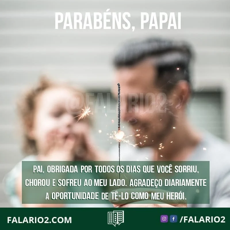Pai, obrigada por todos os dias que você sorriu, chorou e sofreu ao meu lado.