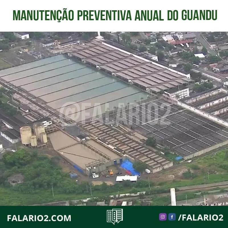 CEDAE REALIZA MANUTENÇÃO PREVENTIVA ANUAL DO GUANDU NESTA QUINTA-FEIRA (24/09)