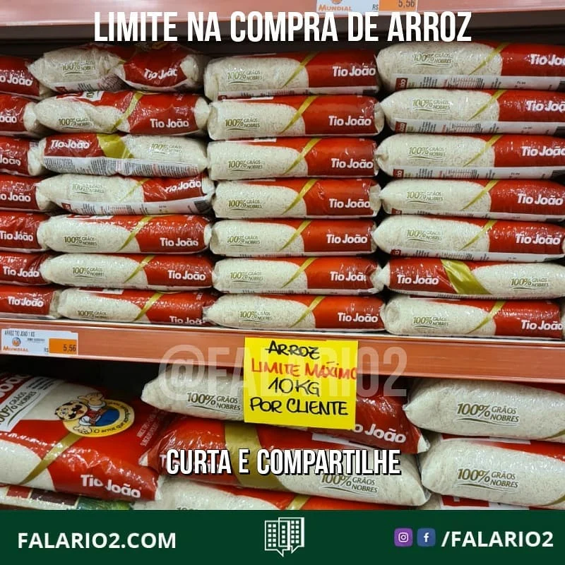 LIMITAÇÃO NA COMPRA DO ARROZ - MUNDIAL