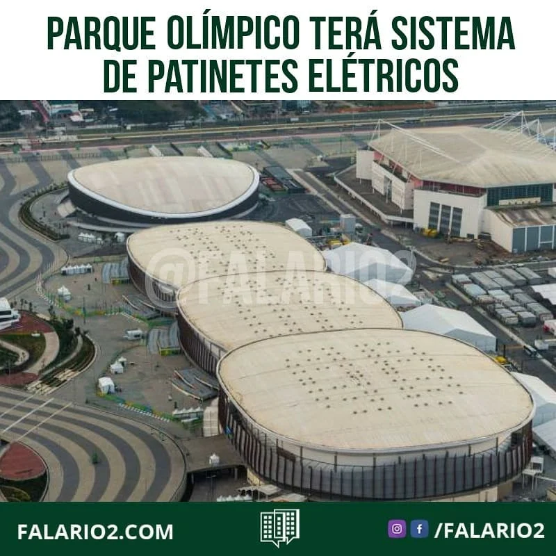 PARQUE OLÍMPICO TERÁ SISTEMA DE PATINETES ELÉTRICOS