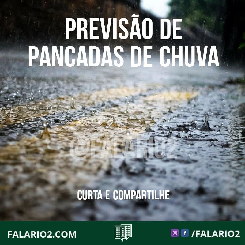 QUARTA-FEIRA COM TEMPO ABAFADO E PREVISÃO DE PANCADAS DE CHUVA