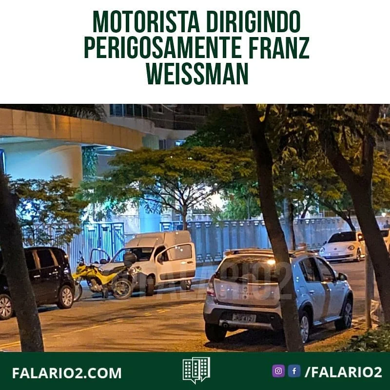 21:30 Um homem estava dirigindo perigosamente em uma Fiorino nas ruas internas do Rio2.
