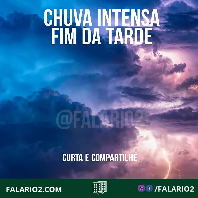 Segundo o Alerta Rio, a chuva mais intensa está prevista para fim de tarde / noite, quando devem ocorrer pancadas de