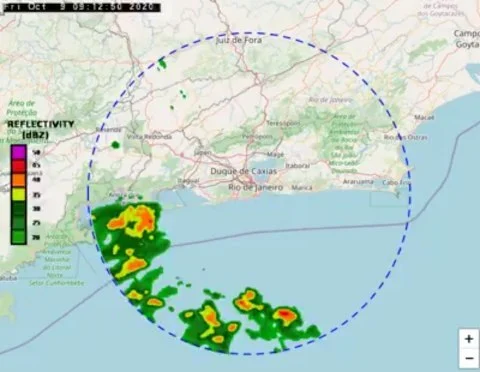 ATUALIZAÇÃO DO TEMPO: PANCADAS DE CHUVA NA PRÓXIMA HORA