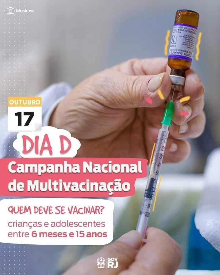 Neste sábado, 17/10, é dia de atualizar a caderneta de vacinas: sim ou com certeza❓