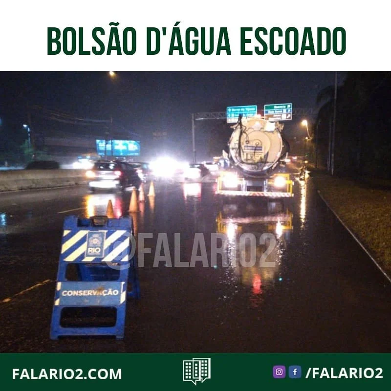 ATUALIZAÇÃO BARRA: escoado bolsão d'água na Av.