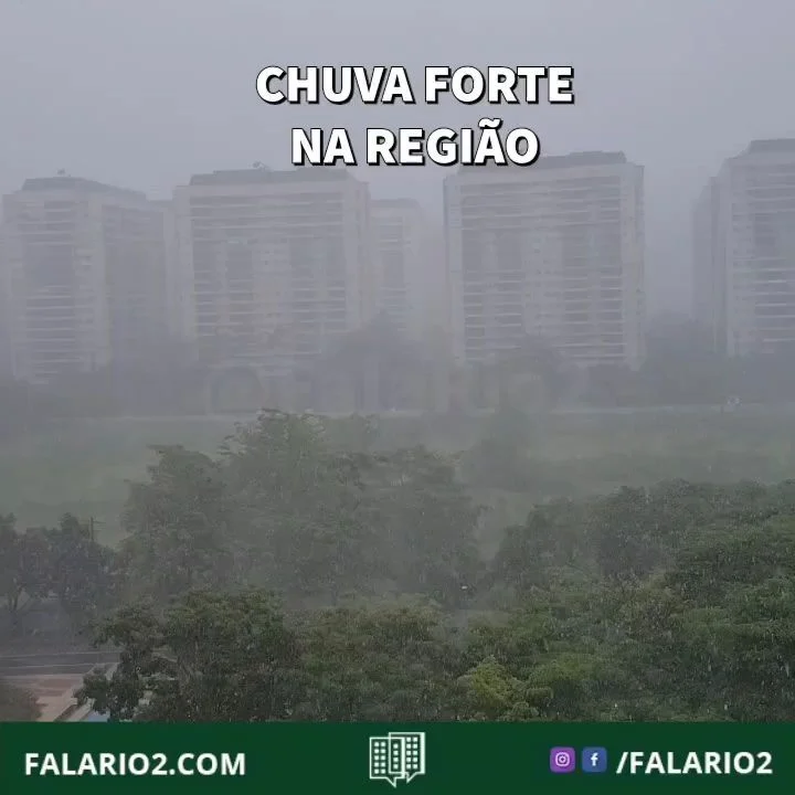 13:25 choveu forte na região.