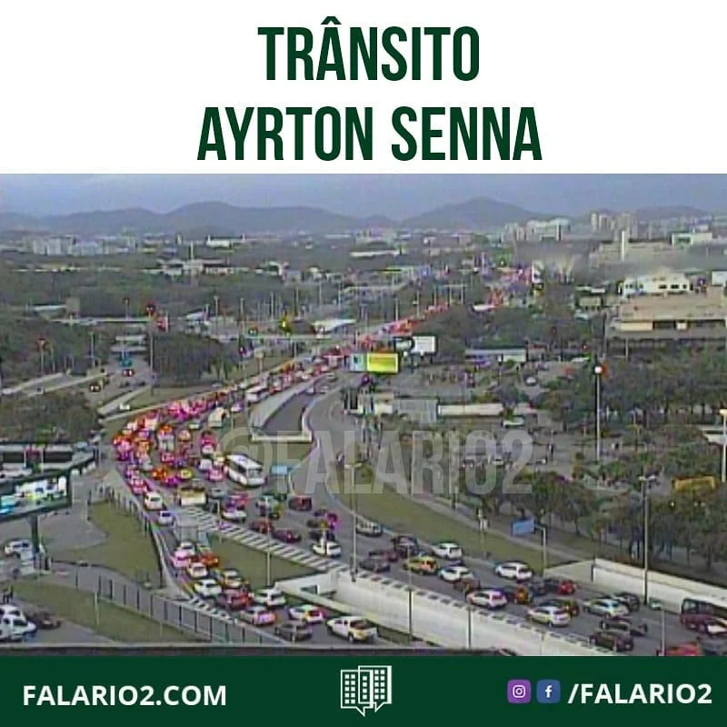 18:05 Trânsito congestionado no acesso da via pela Av.