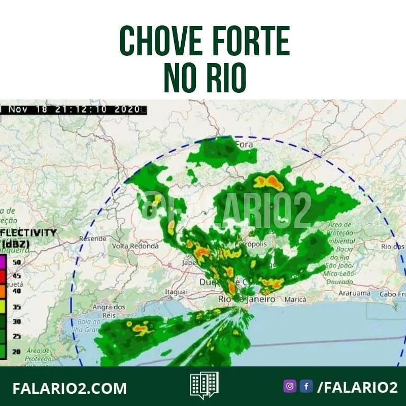21h27 - O TEMPO AGORA: o Alerta Rio informa que estão ocorrendo registros de chuva moderada a forte em intervalos curtos de