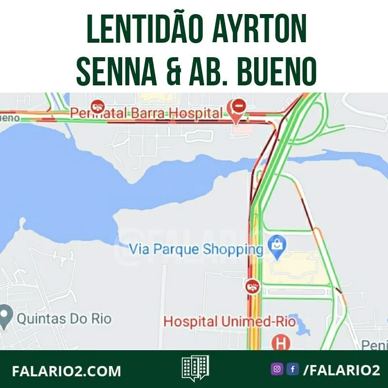 Devido aos testes gratuitos para Covid-19 no Detran (Aerotown), o trânsito está intenso até a Abelardo Bueno.