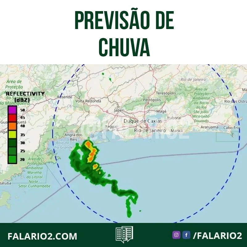 6h36: De acordo com o Alerta Rio, núcleos de chuva que atuam sobre a Região da Costa Verde diminuíram a intensidade, mas