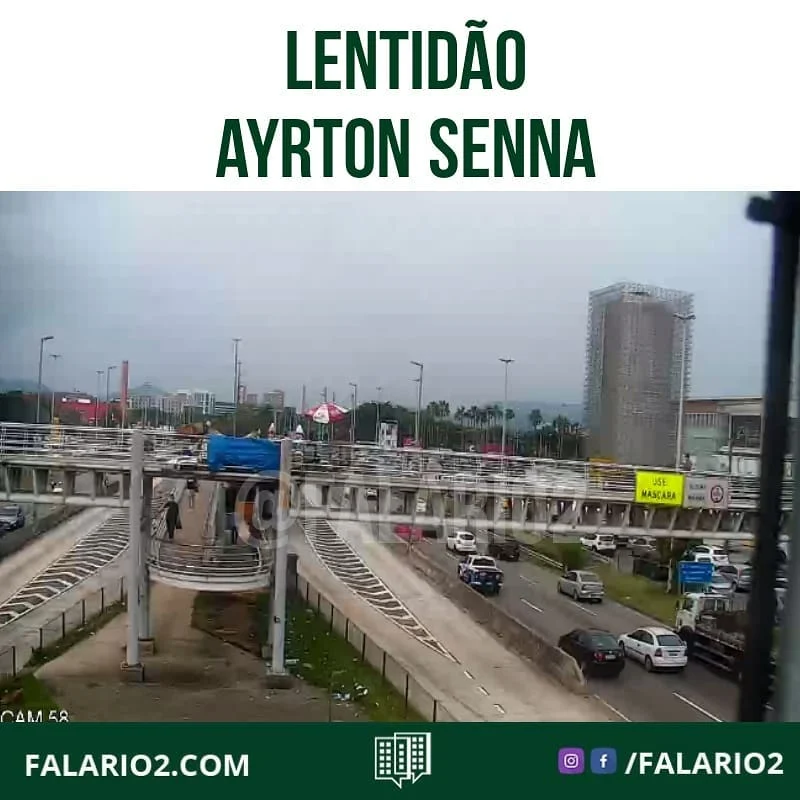 16:04 Lentidão na Av.