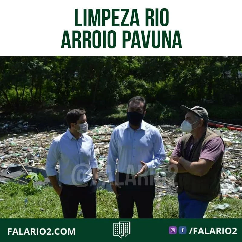 Nessa manhã de terça-feira, o governador em exercício Claudio Castro e o secretário estadual do Ambiente Thiago Pampolha