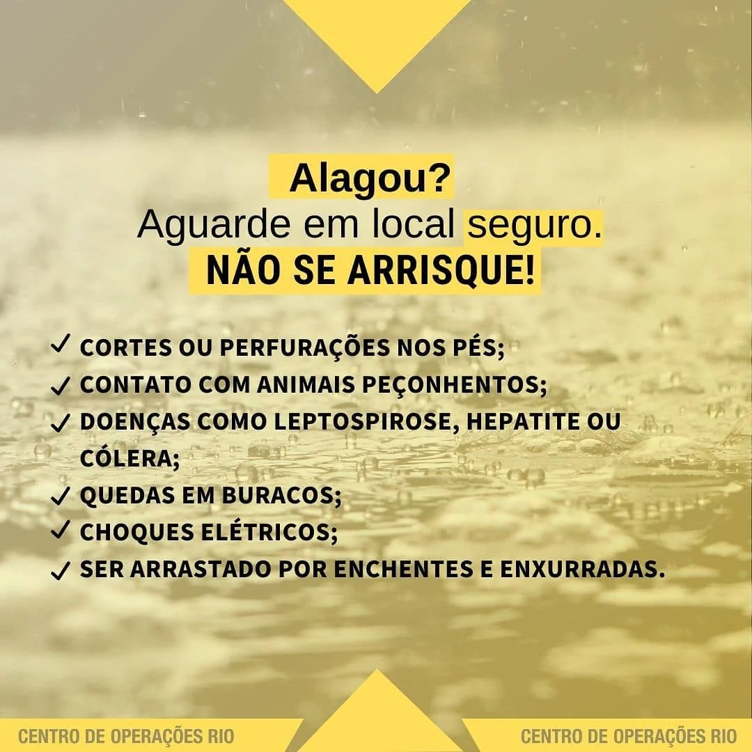 A prefeitura recomenda que a população tome as seguintes ações preventivas: