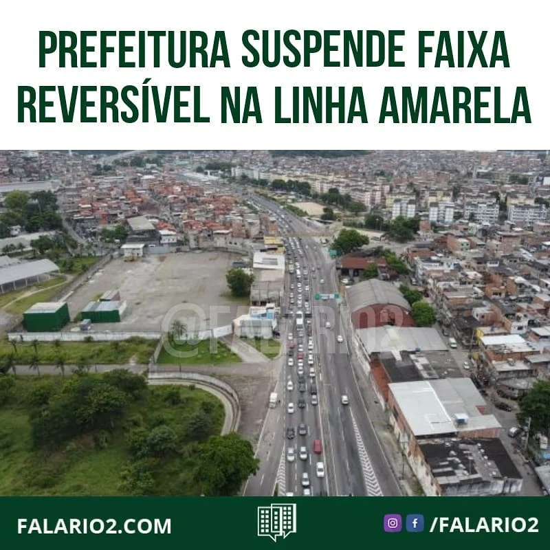 A Prefeitura do Rio, por meio da CET-Rio, informa que a partir desta quarta-feira, 9/12, a operação da faixa reversível da
