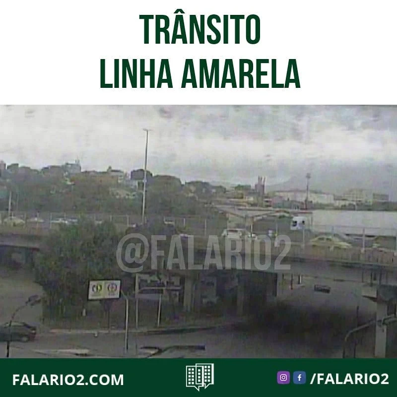 16:25 LINHA AMARELA: trânsito congestionado, no sentido Barra da Tijuca, entre a Maré e Bonsucesso.