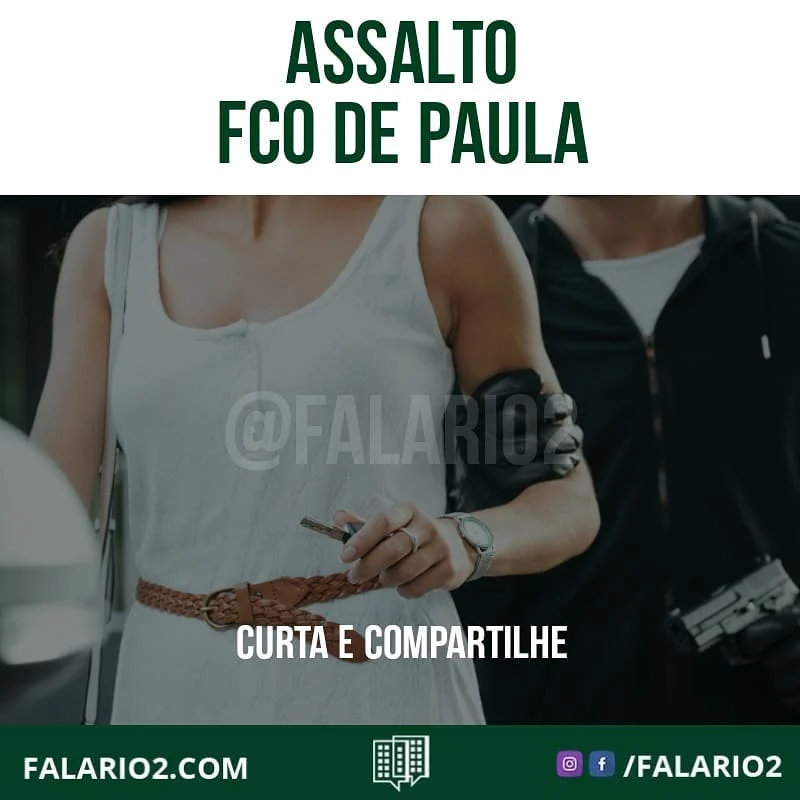 "Venho informar que por voltas das 19:30 uma moradora do reserva Carioca (Rua Queiroz Junior) foi assaltada na rua Francisco