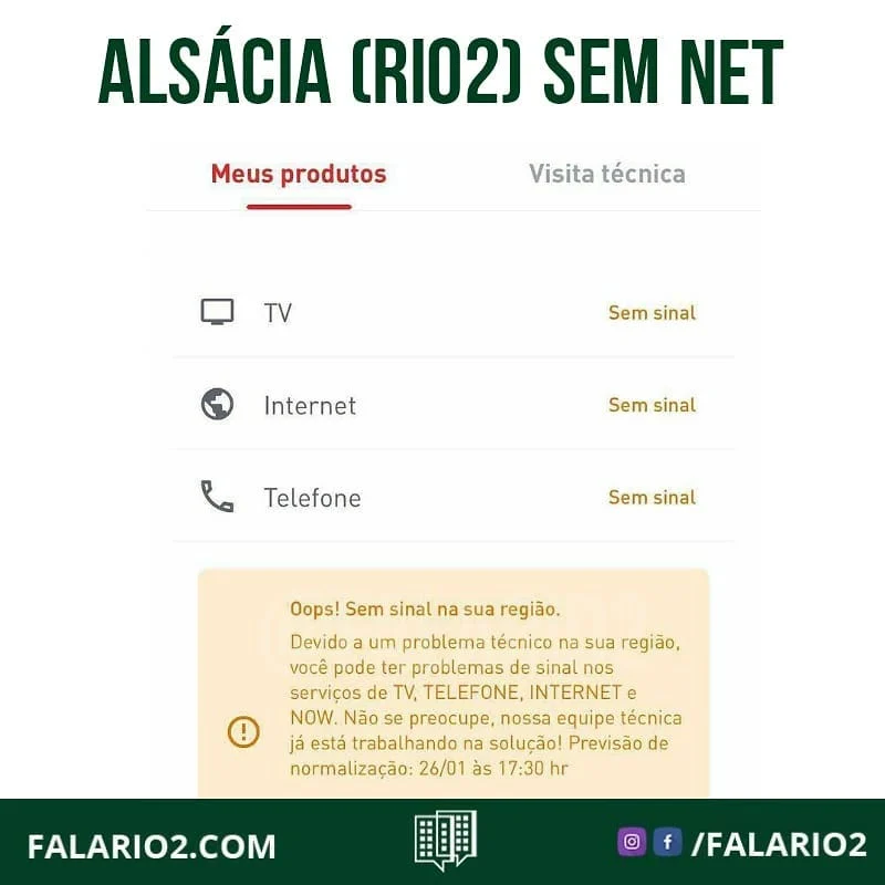 SUA NET/CLARO ESTÁ FUNCIONANDO?