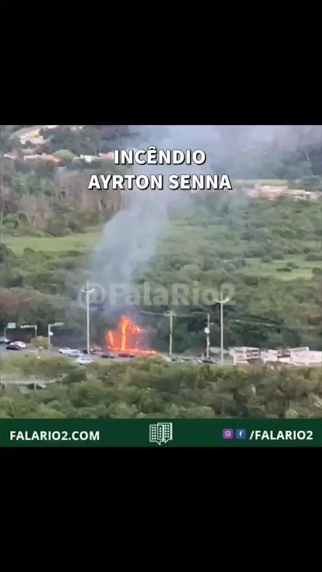 18:41 AV AYRTON SENNA  Incêndio em um poste na altura da Vila do Pan.
