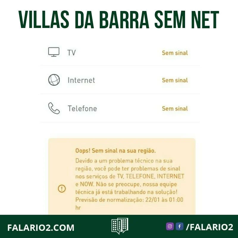 VOCÊ ESTÁ COM SINAL DA NET?