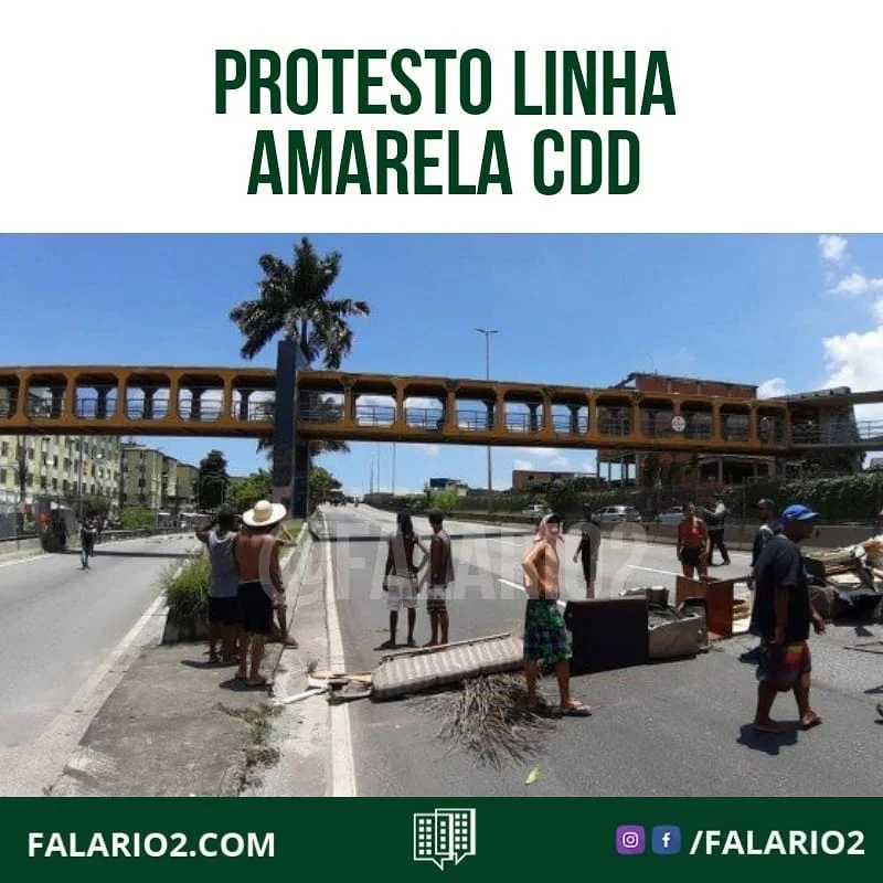 Linha Amarela é fechada no sentido Fundão após manifestação por morte de morador da CDD