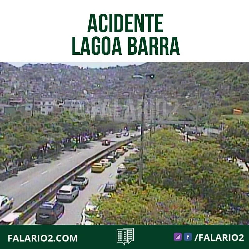 10:58 LAGOA-BARRA  ACIDENTE envolvendo uma moto na entrada do Túnel Zuzu Angel, em direção à Zona Sul.
