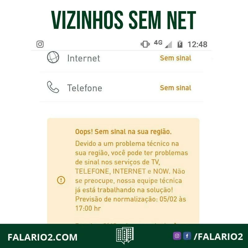 SUA NET/CLARO ESTÁ FUNCIONANDO?