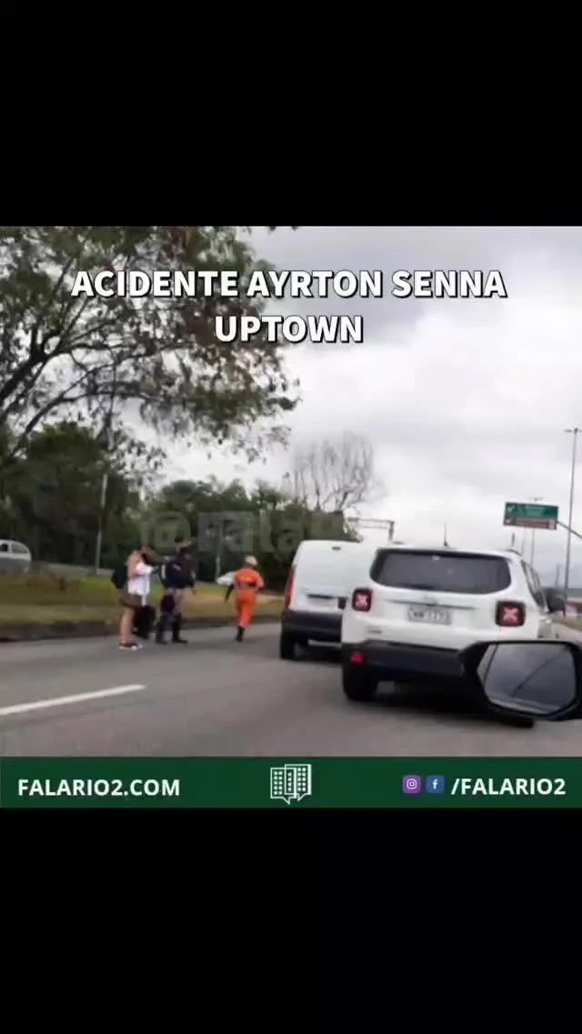 11:10 Acidente na Ayrton Senna em frente Uptown.