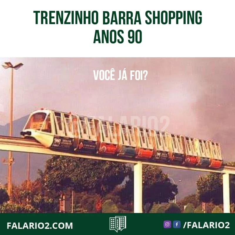 #tbt Quem lembra do trenzinho do Barra Shopping?