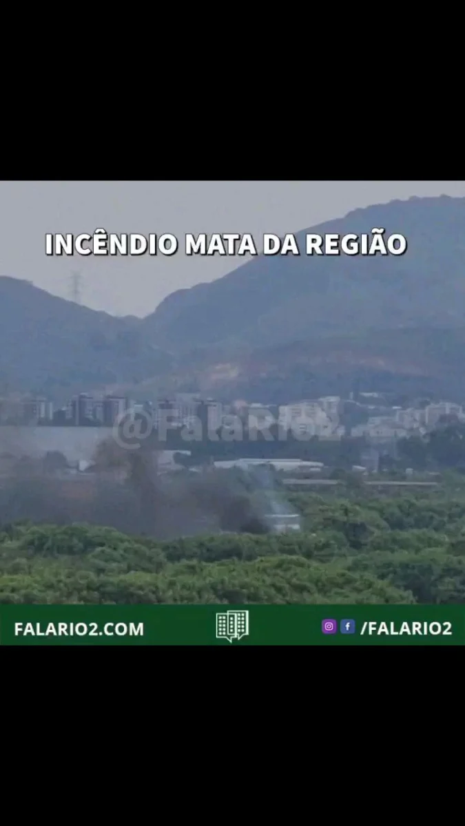 13:20 - 25/02 - incêndio na mata da região.