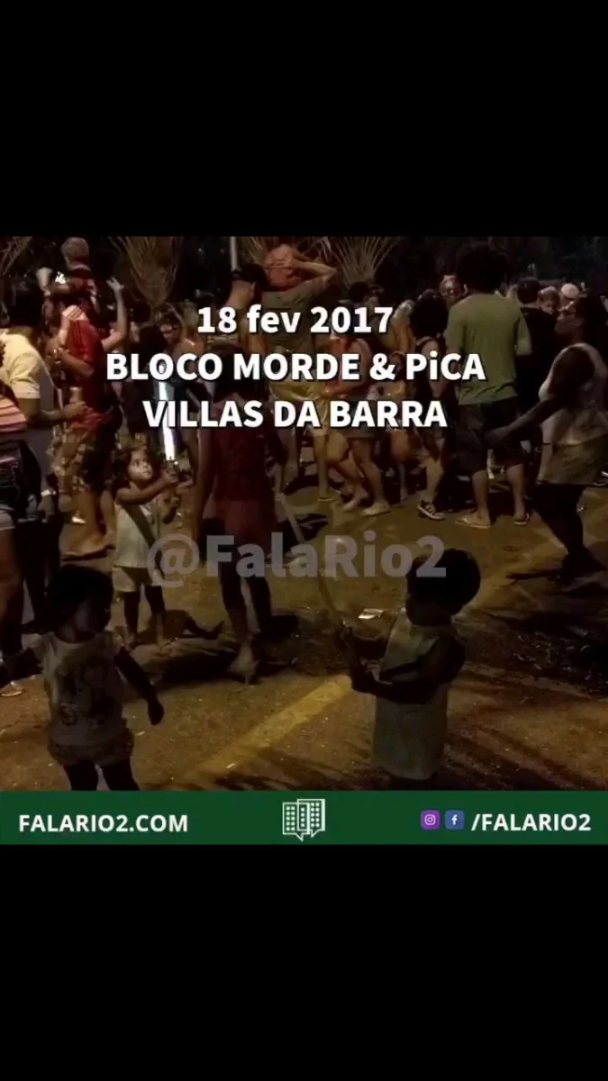 Tradicional bloco Morde & Pica no carnaval de 2017.