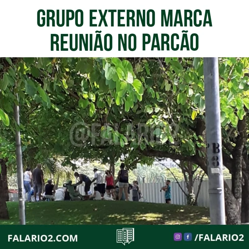 14/03 - 10:30 "A imagem é desse grupo já fora do parCão, após chegada da Sunset (segurança do Rio2, que educadamente deve