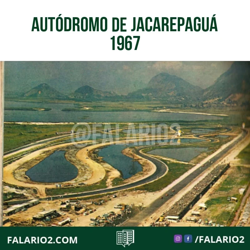Autódromo de Jacarepaguá, de uma Revista Manchete do início de 1967