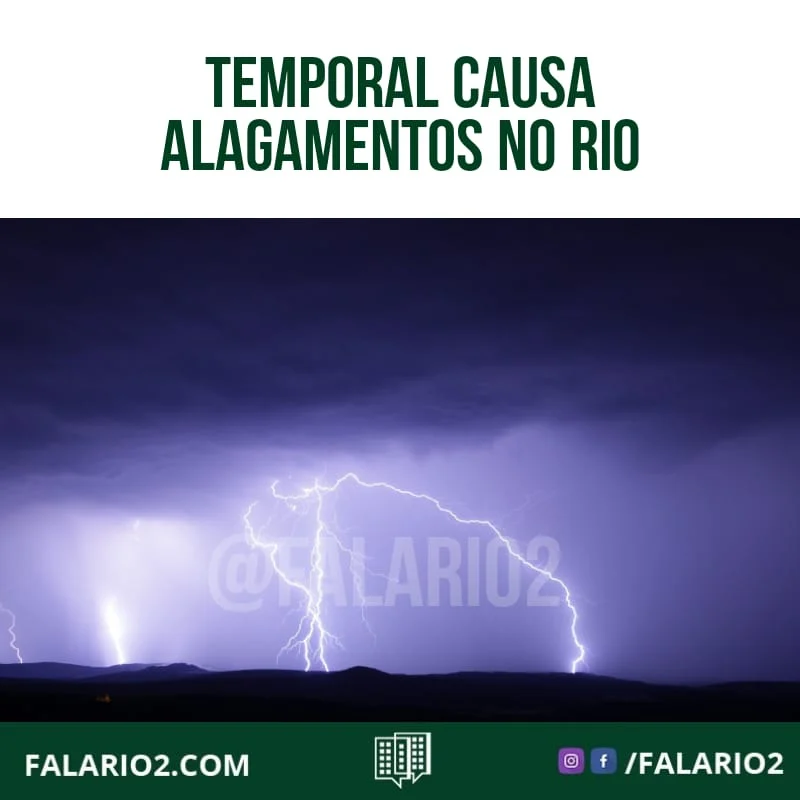 A cidade do Rio de Janeiro foi atingida por um forte temporal na madrugada de hoje.