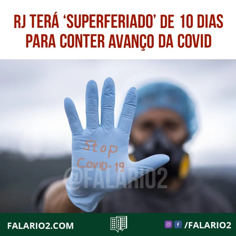 O Estado do Rio de Janeiro terá um “superferiado” de 10 dias a partir da próxima sexta-feira (26) e até o Domingo de Páscoa