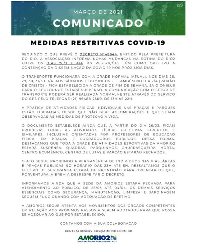 Recado da @amorio2.oficial