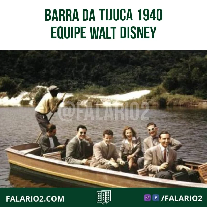 Da série de fotos a cores da Barra da Tijuca em 1940, feita pela Revista LIFE, quando a equipe do Walt Disney viajou para o