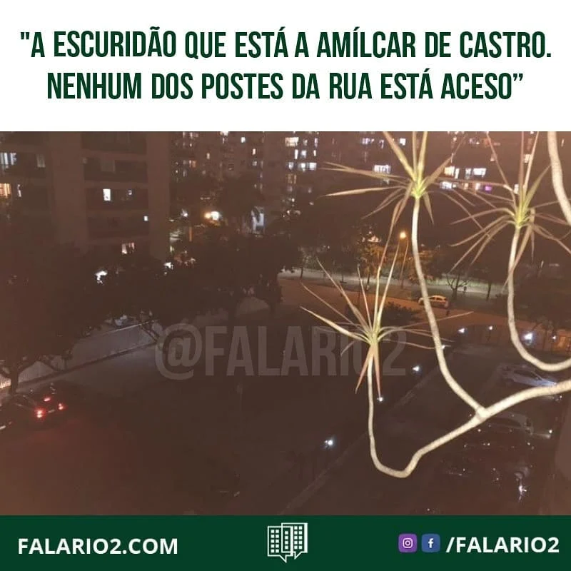 "Acho que vale comentar em um post a escuridão que está a Amílcar de Castro desde a semana passada.