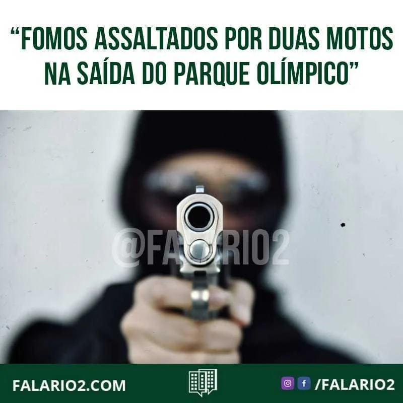 11/04 - 21:40 - "Domingo, na saída do parque olímpico, 21:40 estávamos em um grupo de 8 pessoas, entre adultos e crianças.