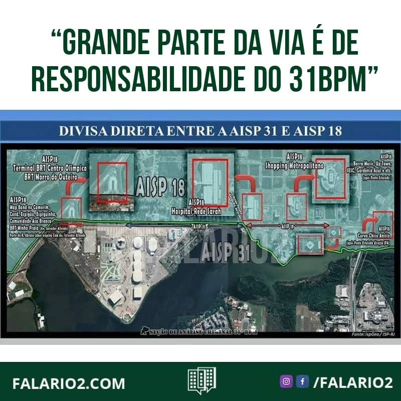 "Sigo a página e vejo muitas reclamações sobre o policiamento na Av Abelardo Bueno e cobranças apenas para 18BPM