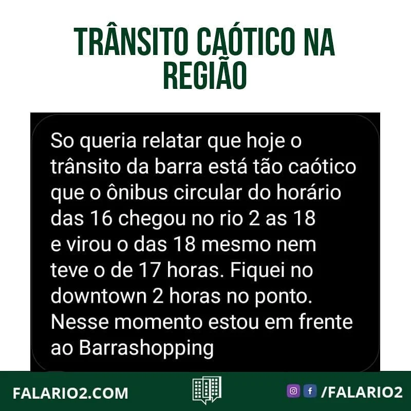 09/04 - Quem mais sofre como trânsito na região hoje?