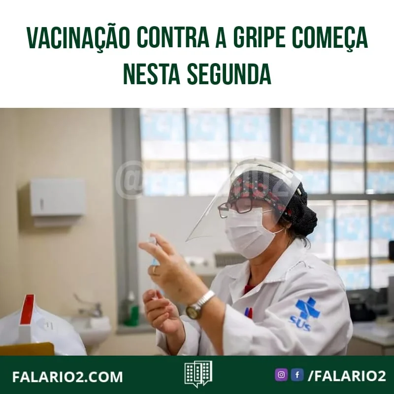 A Campanha Nacional de Vacinação contra a Influenza, o vírus da gripe, começa nesta segunda-feira (12) e vai até 9 de julho.